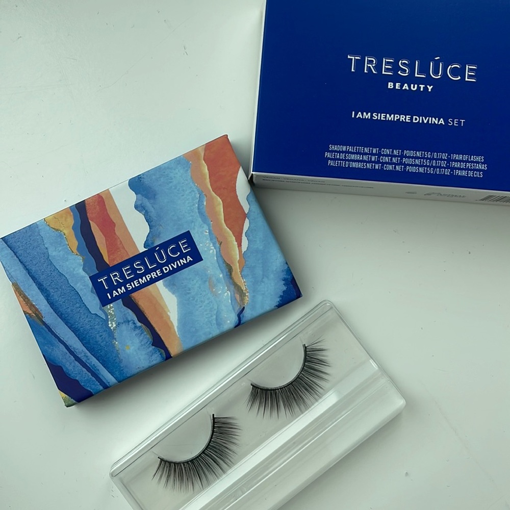 NEW tresluce beauty eyeshadow palette + pair of lashes